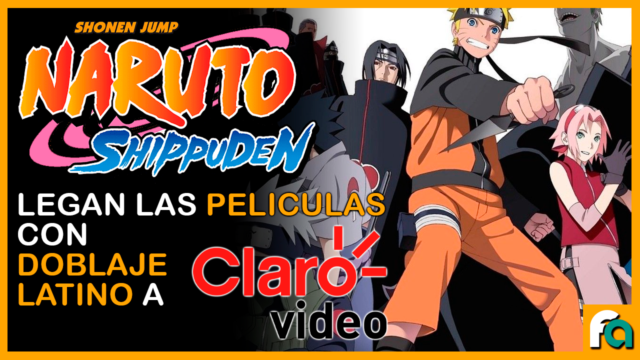 Naruto Shippuden YA LLEGA A CLARO VIDEO en LATINO