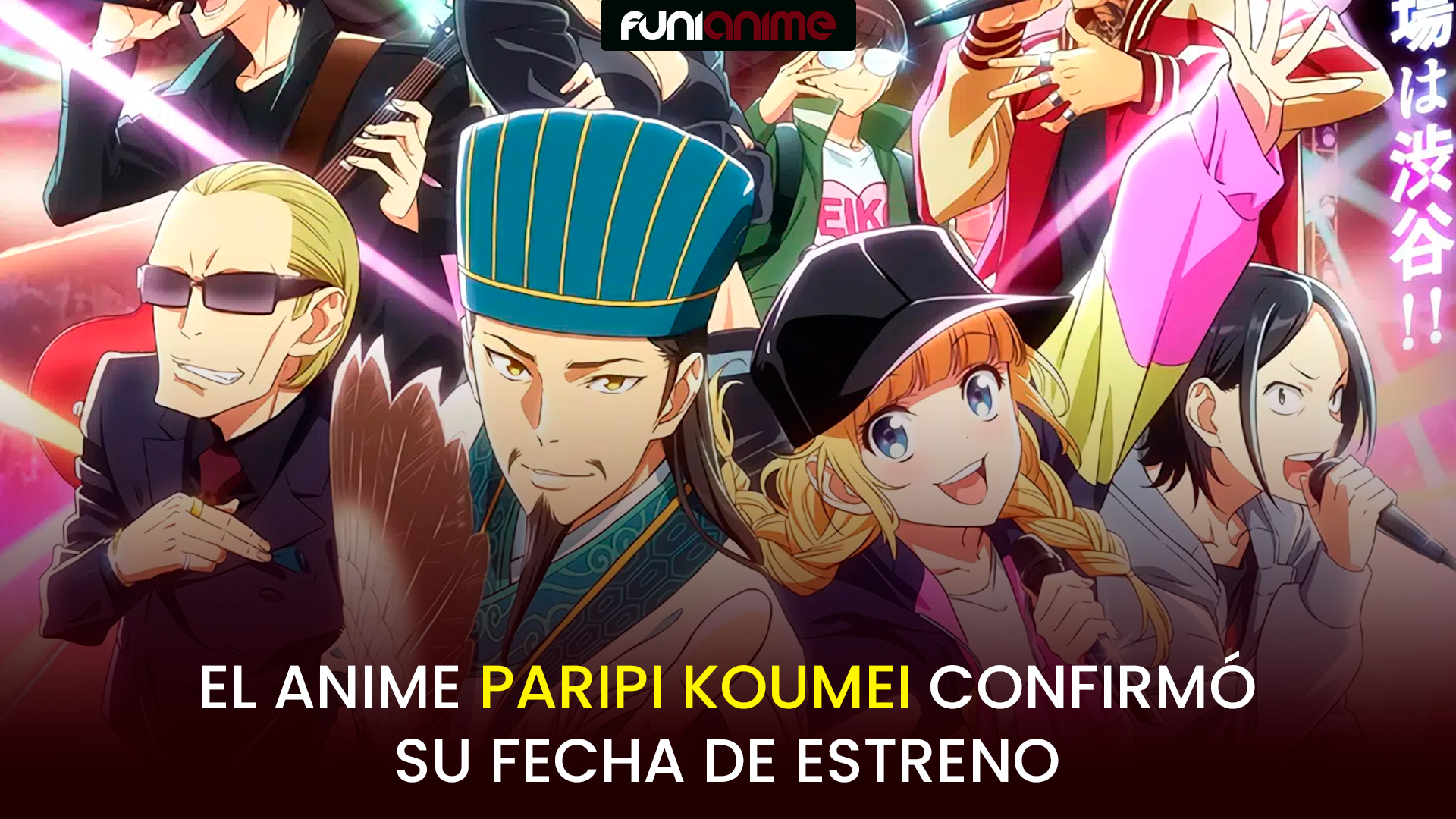 El anime Paripi Koumei confirmó su fecha de estreno - FUNiAnime LA