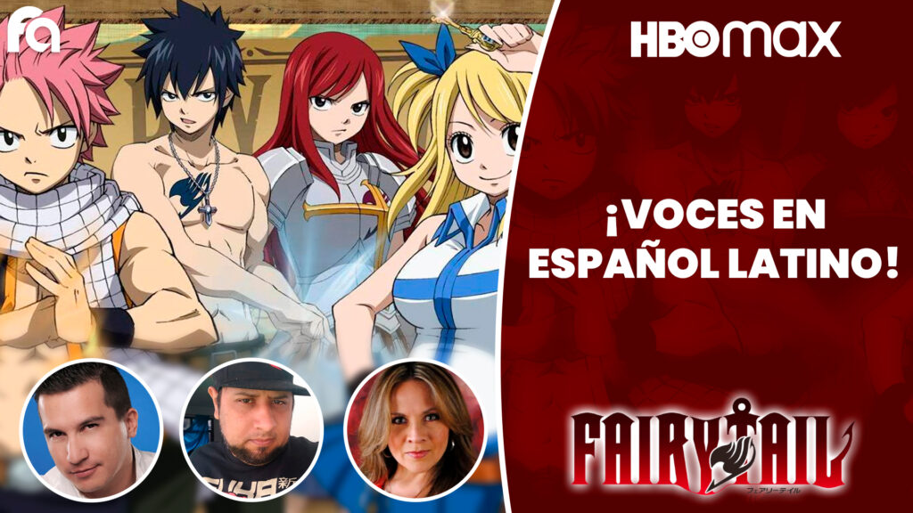 Fairy Tail llegará a HBO Max con un doblaje al Español Latino
